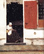 The Little Street (detail) etr VERMEER VAN DELFT, Jan